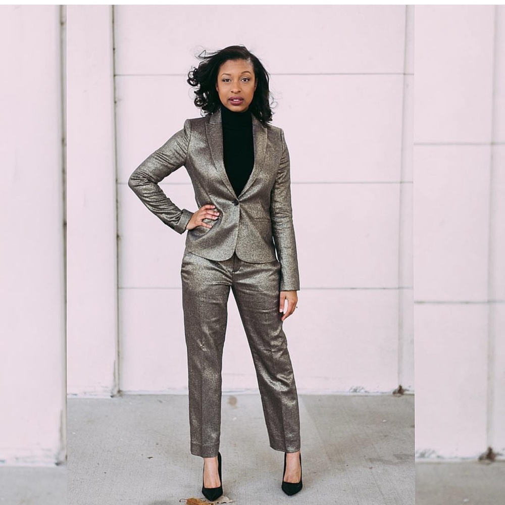 Women's Banana Republic Metallic Suit